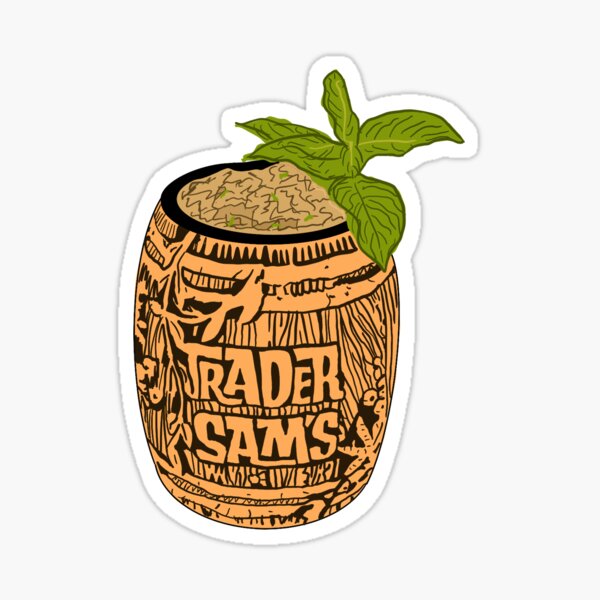 Trader Sam grog grotto drink Sticker