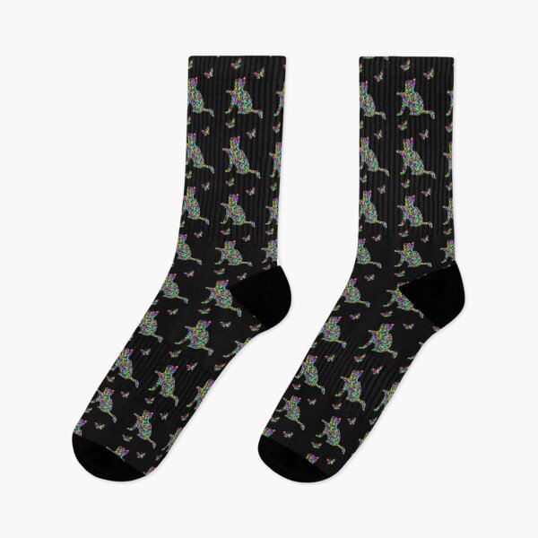 Item preview, Prismatic Low Poly Kitten Playing with Butterflies designed and sold by WowAllinOne.