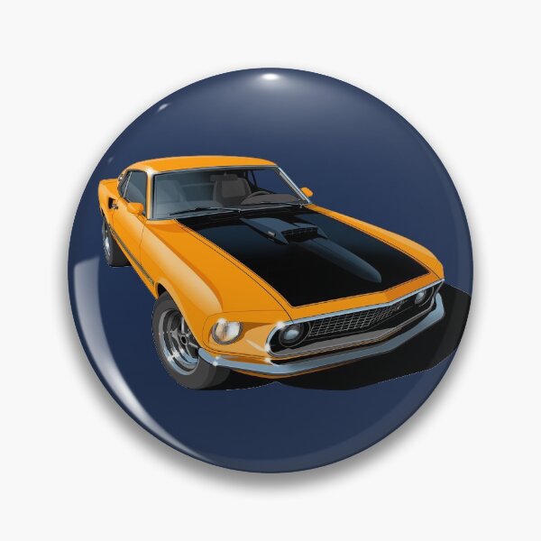 Item preview, 1969 ford mustang mach 1 in orange designed and sold by candc-retro.