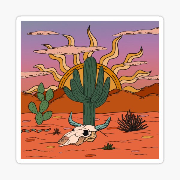 Desert Lanscape Sticker