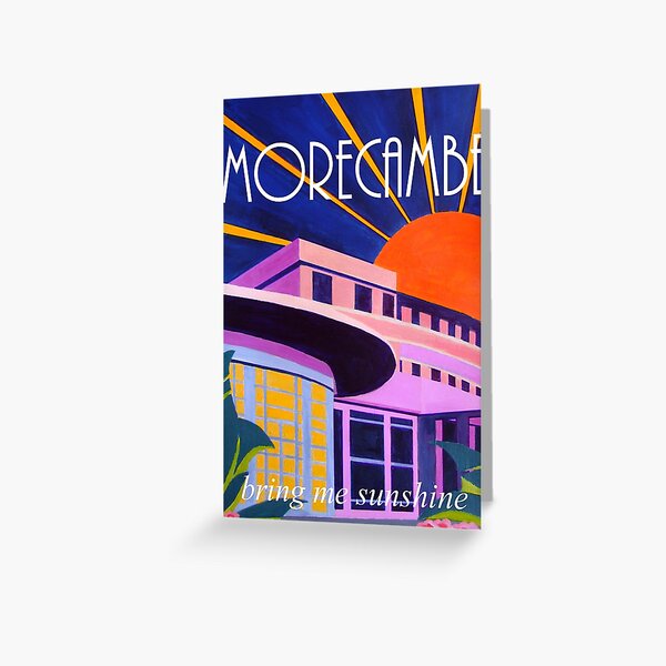 Vista previa del artículo con la obra «Morecambe Bay Art deco hotel y centro vacacional», diseñado y vendido por Fizpop.