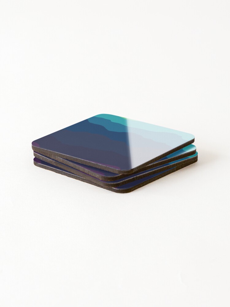 Thumbnail 4 of 5, Coasters (Set of 4), Color Wave designed and sold by NeosDesign.