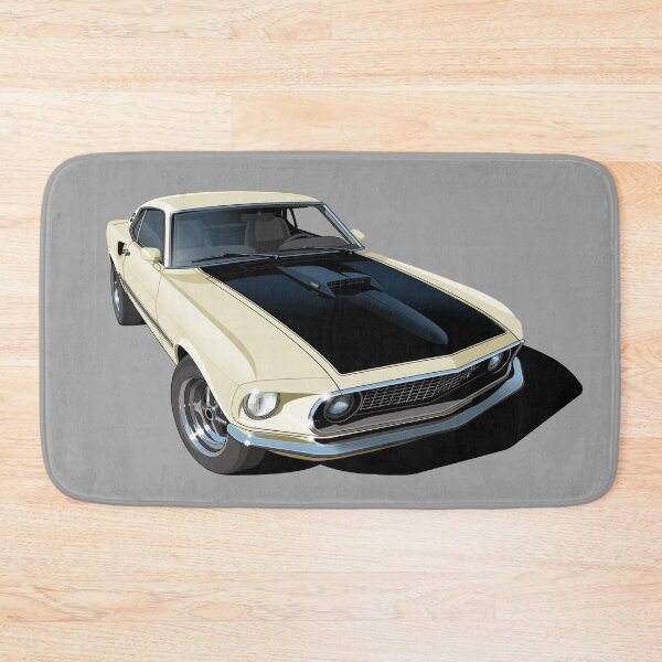 Item preview, 1969 ford mustang mach 1 in white designed and sold by candc-retro.