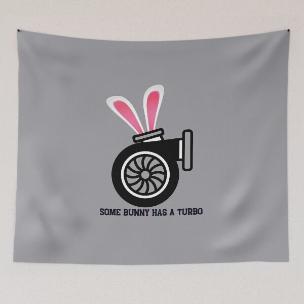 Item preview, Some Bunny Has A Turbo Funny Cute Happy Easter Spooling Twin Turbos Bunny Ears Easter Bunny Boosted  designed and sold by CarantinedChaos.