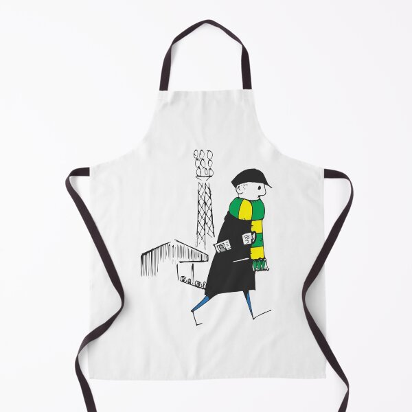 Item preview, Flat cap Fan, Football Fan, Green and Yellow Scarf, Football Supporter, Illustrated Tribute designed and sold by FoleyPottery.