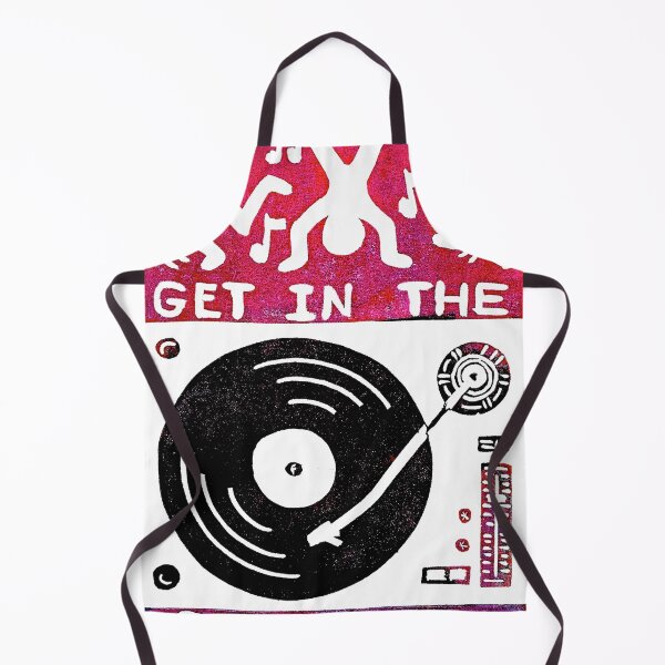 Item preview, Get In The Groove - Color - original linocut design and print designed and sold by PixelPalmer.