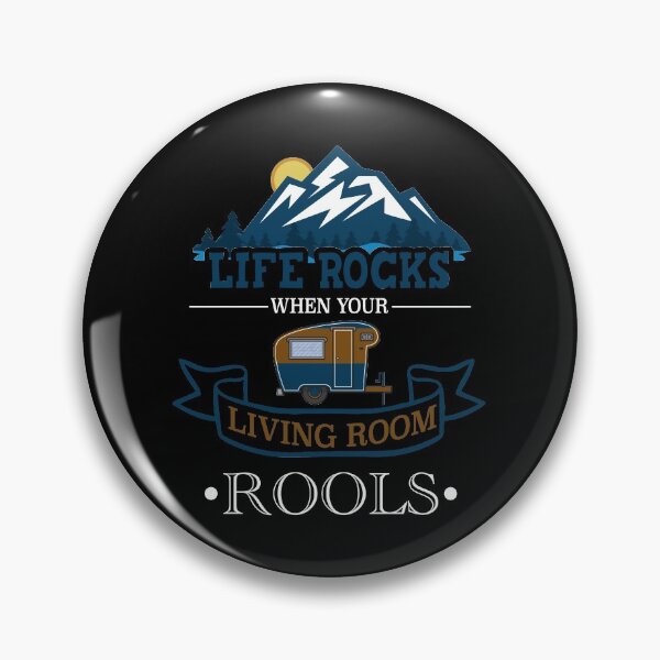 Item preview, Life Rocks When Your Living Room Rolls Funny Illustration Camper Van designed and sold by KO-Design.