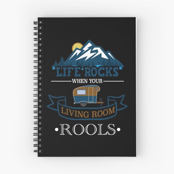 Item preview, Life Rocks When Your Living Room Rolls Funny Illustration Camper Van designed and sold by KO-Design.