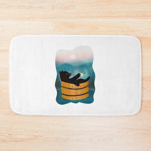 Item preview, Smoky mountain black bear in hot tub designed and sold by Heather  Hinson.