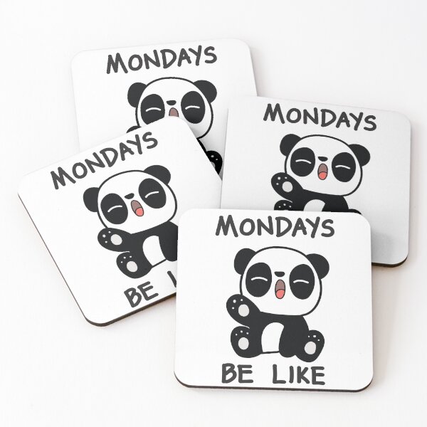 Item preview, Mondays Be Like, Cute Panda, Sleepy, Sleepyhead, Sleepy Monday, Sleepy Panda, Monday Blues designed and sold by niftyhub.