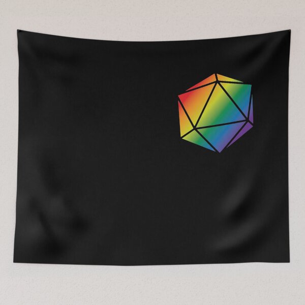 Item preview, Rainbow d20 Pocket designed and sold by nicegnome.