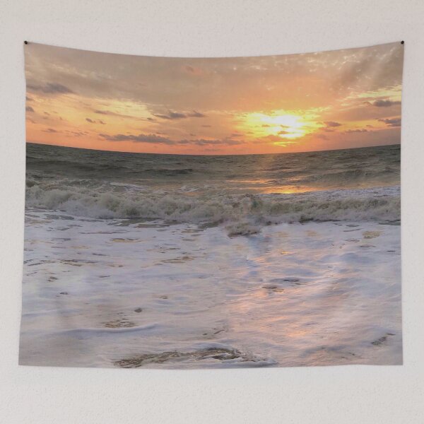 Item preview, Aesthetic sunrise at the beach in the early morning in Florida designed and sold by Barolina.
