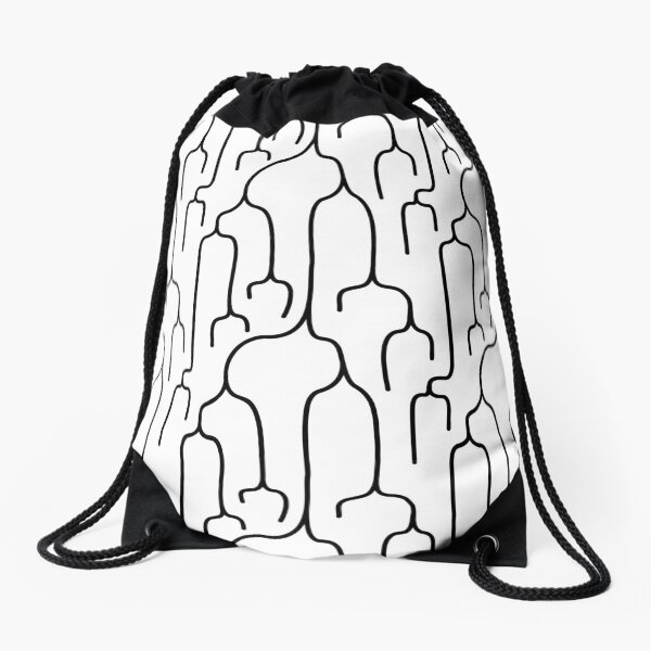 Abstract Phylogenetic Tree Drawstring Bag