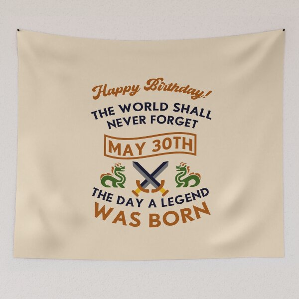 Item preview, May 30th The Day A Legend Was Born Dragons And Swords Design (Dark) designed and sold by Graograman.