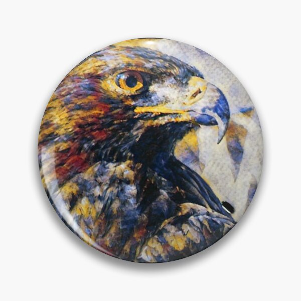 Item preview, Golden Eagle Head Focus - Oil Painting Style designed and sold by MakersKeystone.