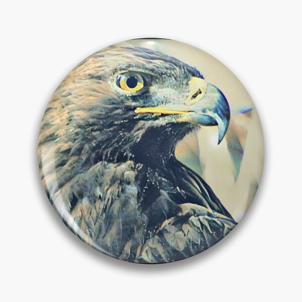 Item preview, Golden Eagle Head Focus - Alternative Oil Painting Style designed and sold by MakersKeystone.