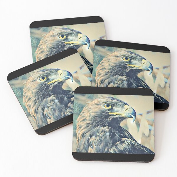 Item preview, Golden Eagle Head Focus - Alternative Oil Painting Style designed and sold by MakersKeystone.