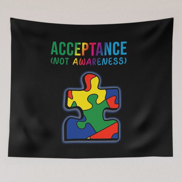 Item preview, Autism Awareness: Acceptance not awareness designed and sold by Zodiac-Mania.