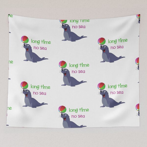 Item preview, Long Time No Sea designed and sold by SportyDogShop.