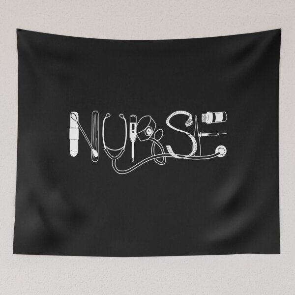 Item preview, Nurse Typography Retro Healthcare Items Tools Nursing Gift designed and sold by MertieStark.
