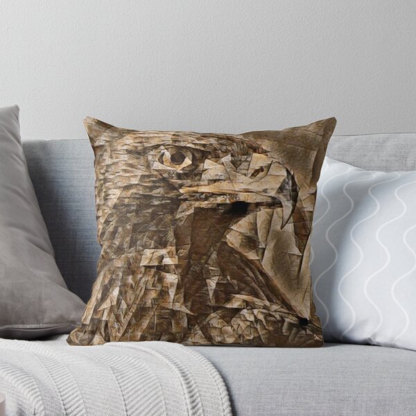 Item preview, Golden Eagle Head Focus - Picasso Inspired Oil Painting Style designed and sold by MakersKeystone.
