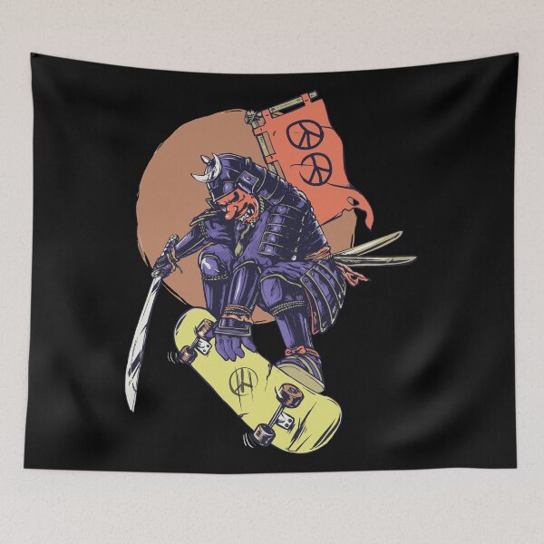 Item preview, Samurai on Skate Board designed and sold by SportsT-Shirts.