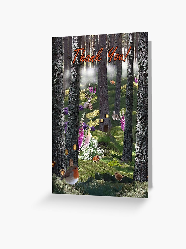 Thumbnail 1 of 2, Greeting Card, Summer Mist - Thank You Card designed and sold by EuniceWilkie.