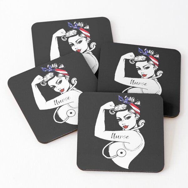 Item preview, Nurse Vet Strong Woman American Flag Hair Band designed and sold by MertieStark.