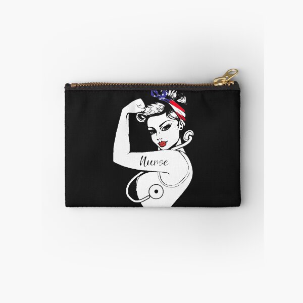 Item preview, Nurse Vet Strong Woman American Flag Hair Band designed and sold by MertieStark.