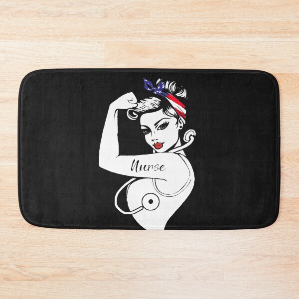 Item preview, Nurse Vet Strong Woman American Flag Hair Band designed and sold by MertieStark.