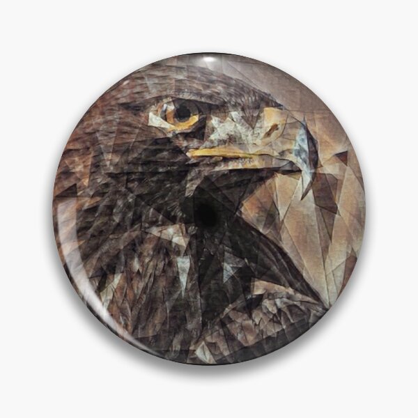 Item preview, Golden Eagle Head Focus - Dark Themed Oil Painting Style designed and sold by MakersKeystone.