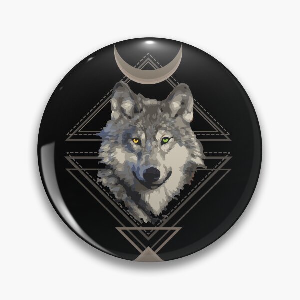 Item preview, Wolf art with moon on head designed and sold by Soumita.