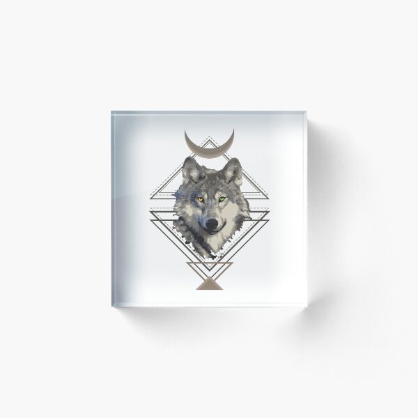 Item preview, Wolf art with moon on head designed and sold by Soumita.