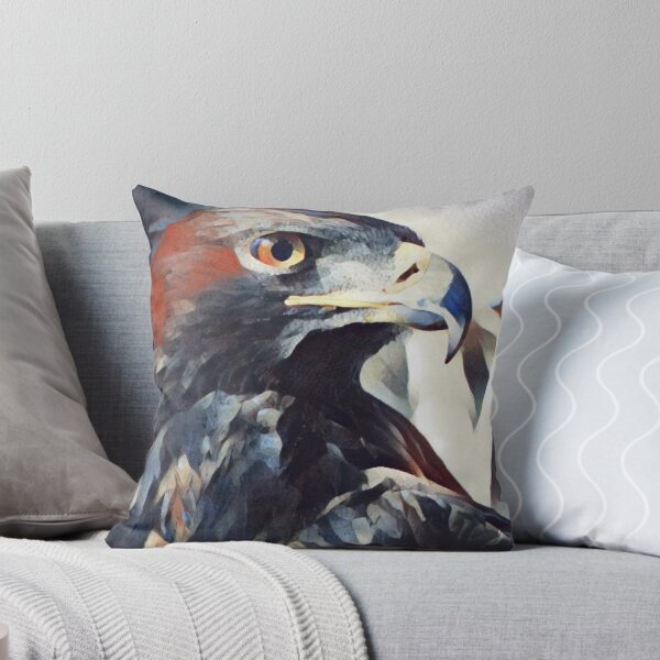 Item preview, Golden Eagle Head Focus - Oil Painting Style designed and sold by MakersKeystone.