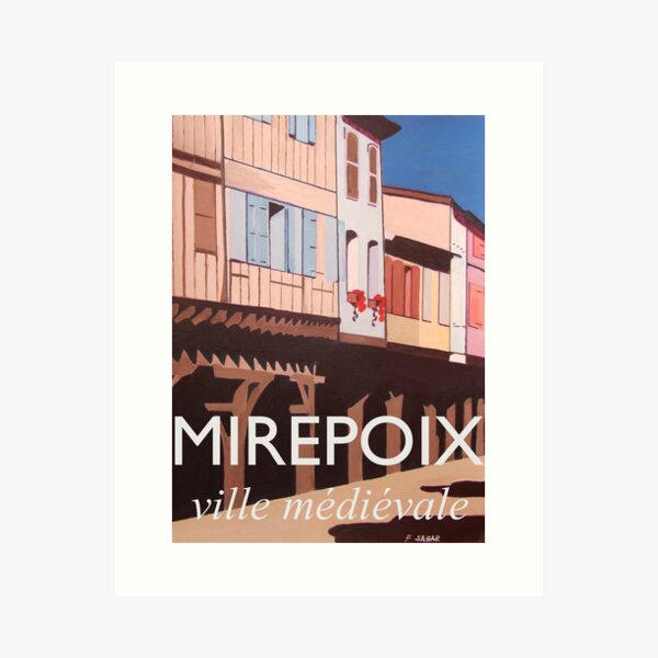 Item preview, Medieval Mirepoix interior French village Art Deco style designed and sold by Fizpop.