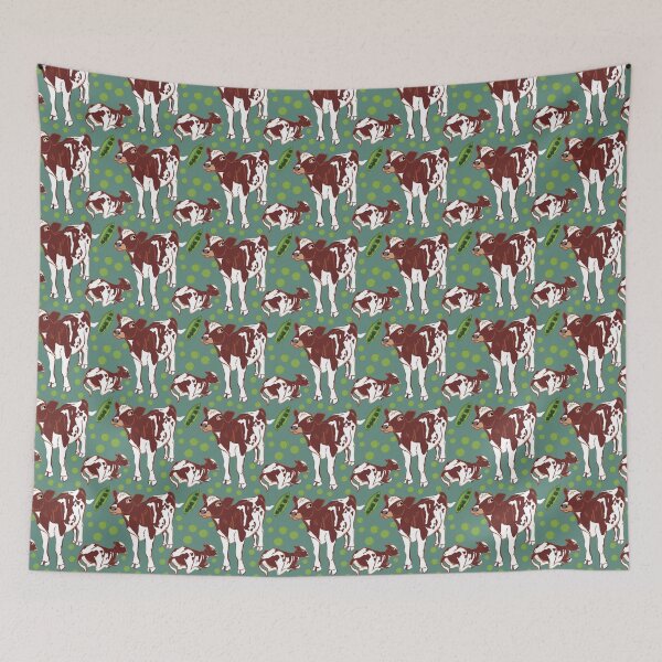 Item preview, Baby calf in teal designed and sold by EskTuulispaa.