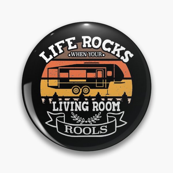 Item preview, Life Rocks When Your Living Room Rolls Funny Illustration Camper Van designed and sold by KO-Design.