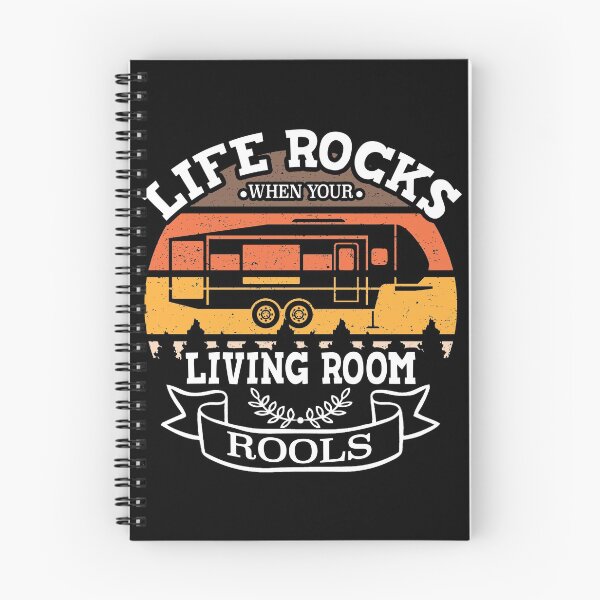Item preview, Life Rocks When Your Living Room Rolls Funny Illustration Camper Van designed and sold by KO-Design.