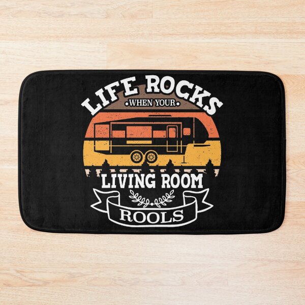 Item preview, Life Rocks When Your Living Room Rolls Funny Illustration Camper Van designed and sold by KO-Design.