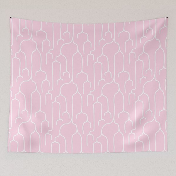 Item preview, Abstract Phylogenetic Tree White on Pink designed and sold by fogoosherie.