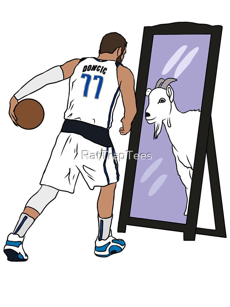 Luka Doncic Mirror GOAT Active T-Shirt for Sale by RatTrapTees