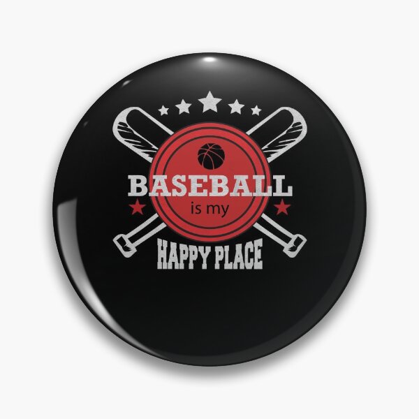 Item preview, Baseball is my happy place Gift Funny Quote designed and sold by dm4design.