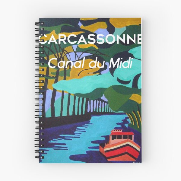 Item preview, Art Deco style Canal du Midi at Carcassonne in Aude designed and sold by Fizpop.
