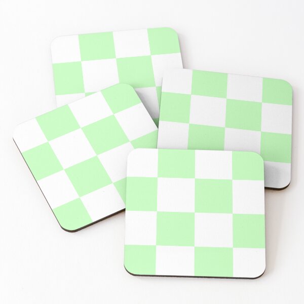 Item preview, Pastel Green and White Checker Pattern designed and sold by Bumblefuzzies.