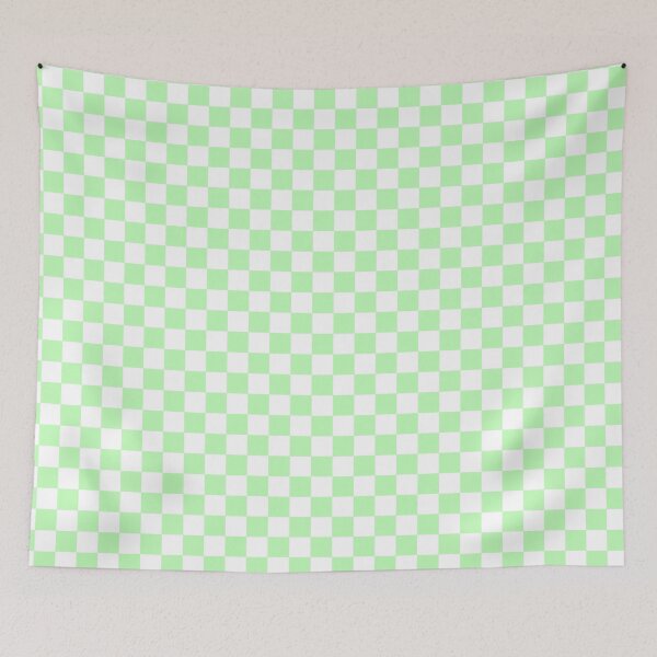 Item preview, Pastel Green and White Checker Pattern designed and sold by Bumblefuzzies.