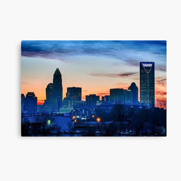 charlotte skyline Canvas Print