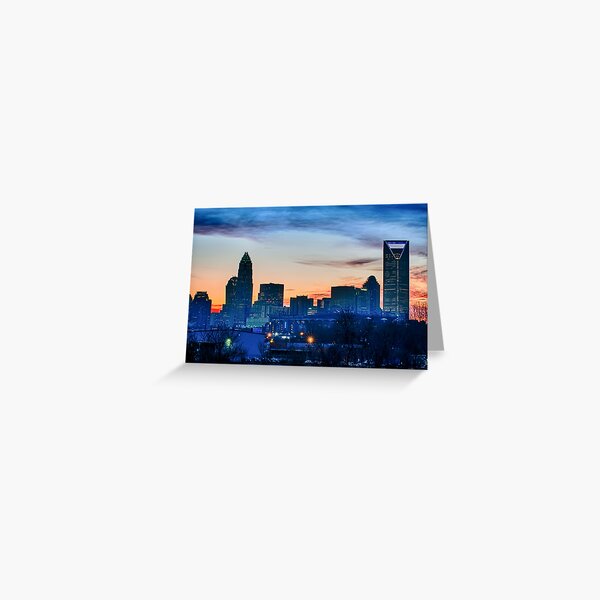 charlotte skyline Greeting Card