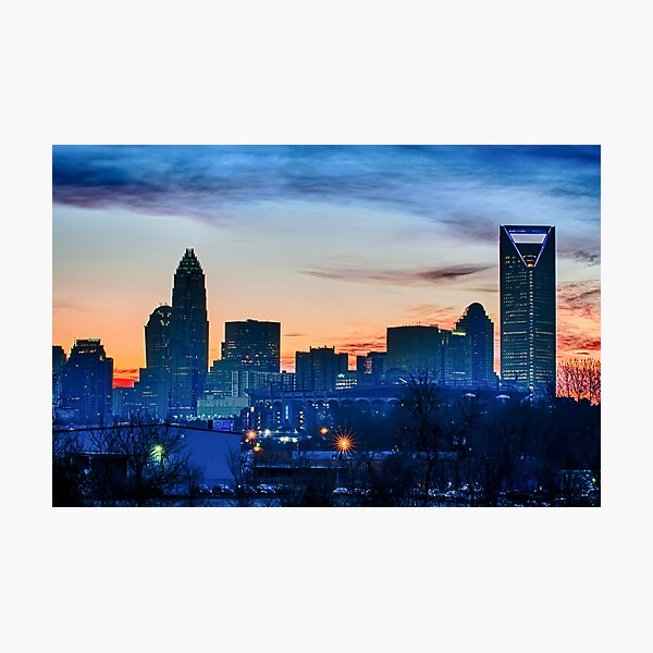 charlotte skyline Photographic Print