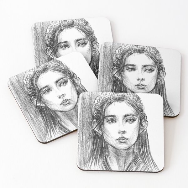 Item preview, The Princess Pencil Portrait designed and sold by cloudyshores.
