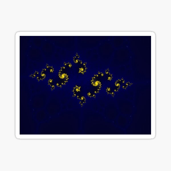 Artikel-Vorschau von Blau & Gold Fractal filigran, designt und verkauft von Rupert Russell.